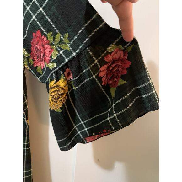 Olivia Matthews Women Dress XL Floral Bell Sleeve‎ Midi Pencil Wedding Career - Picture 10 of 10